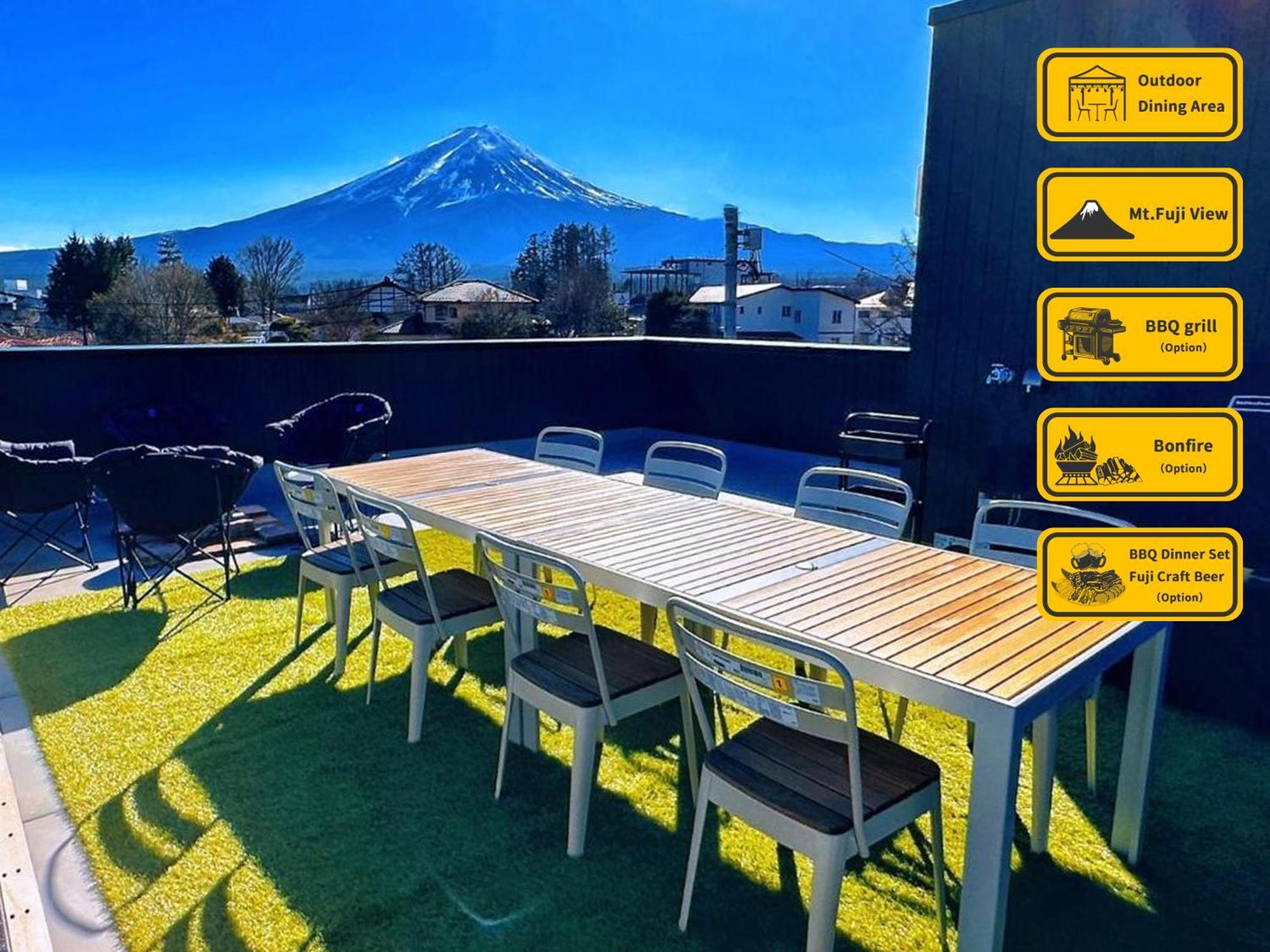 ヴィラ山間堂 Terrace Villa Bbq Bonfire Fuji View Annovillas Фуджикавагучико Екстериор снимка