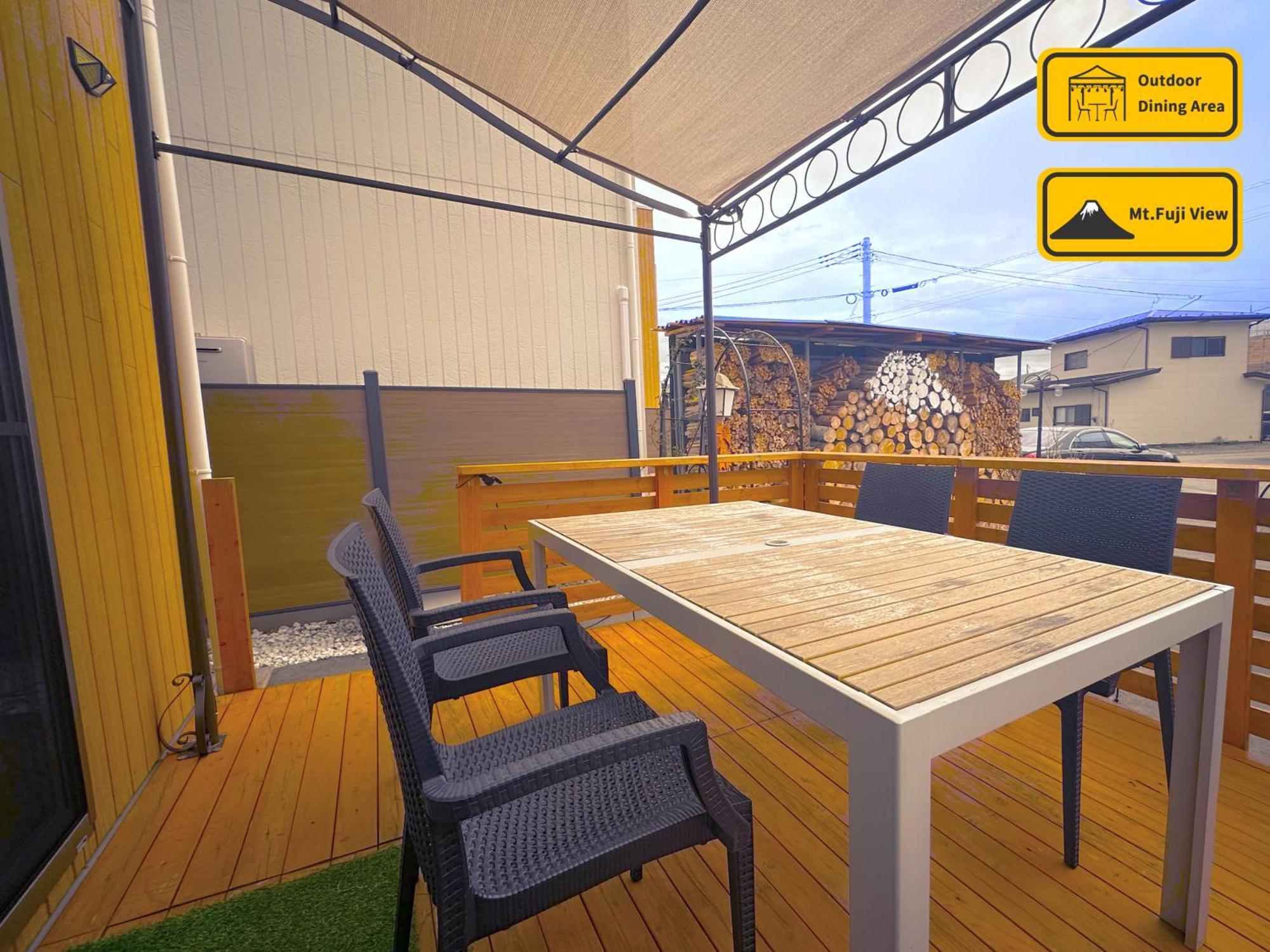 ヴィラ山間堂 Terrace Villa Bbq Bonfire Fuji View Annovillas Фуджикавагучико Екстериор снимка